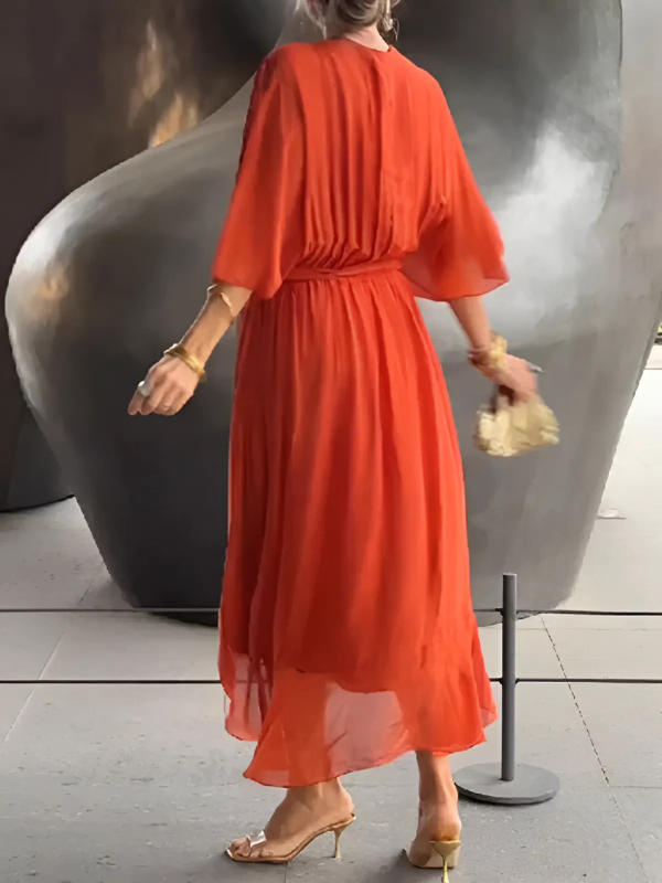 Maxi Dress | Women's Wrap Elegant Seraphina Laurent