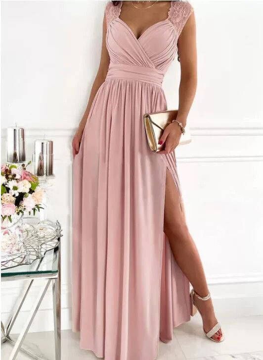 Formal Dress | Women's V-Neck Ruffle Elegant