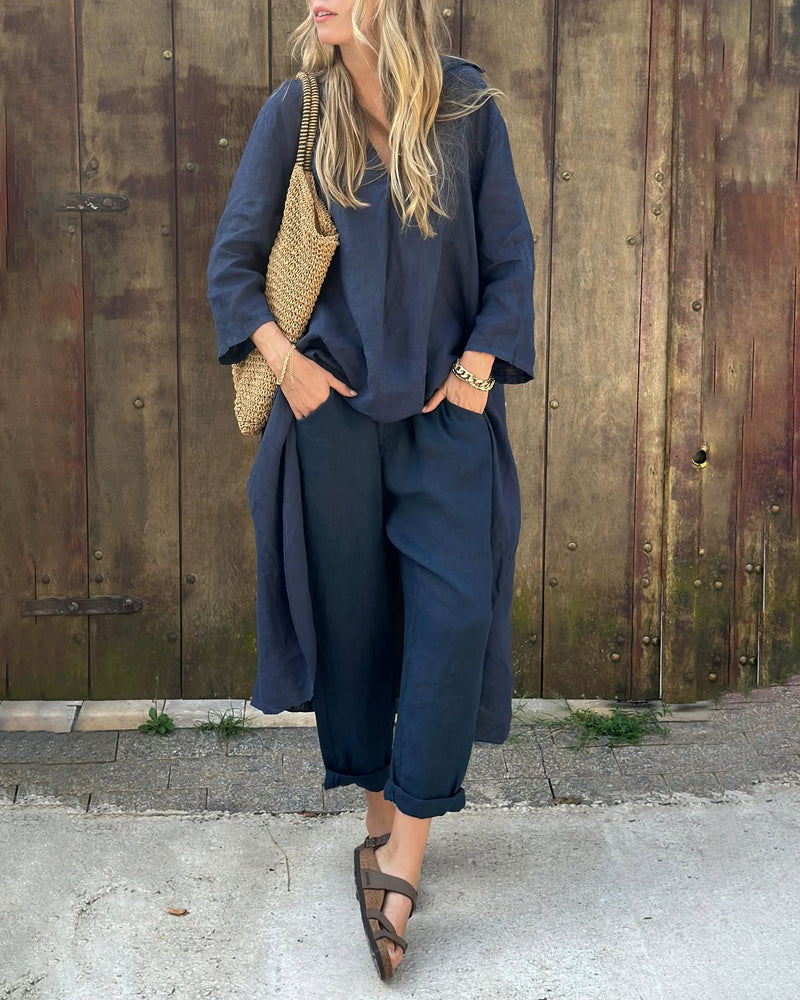 Two Piece Set | Women's Linen Tara Murphy