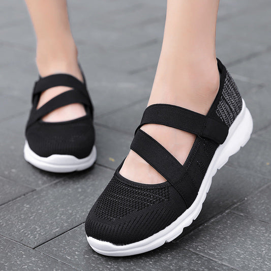 Ballet Flats | Women's Knitted Adjustable Premium