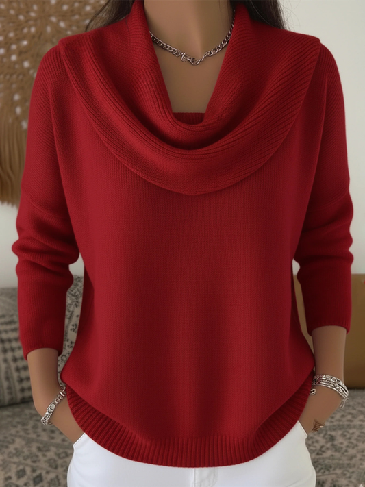 Thea | Cowl-Neck Knit Jumper