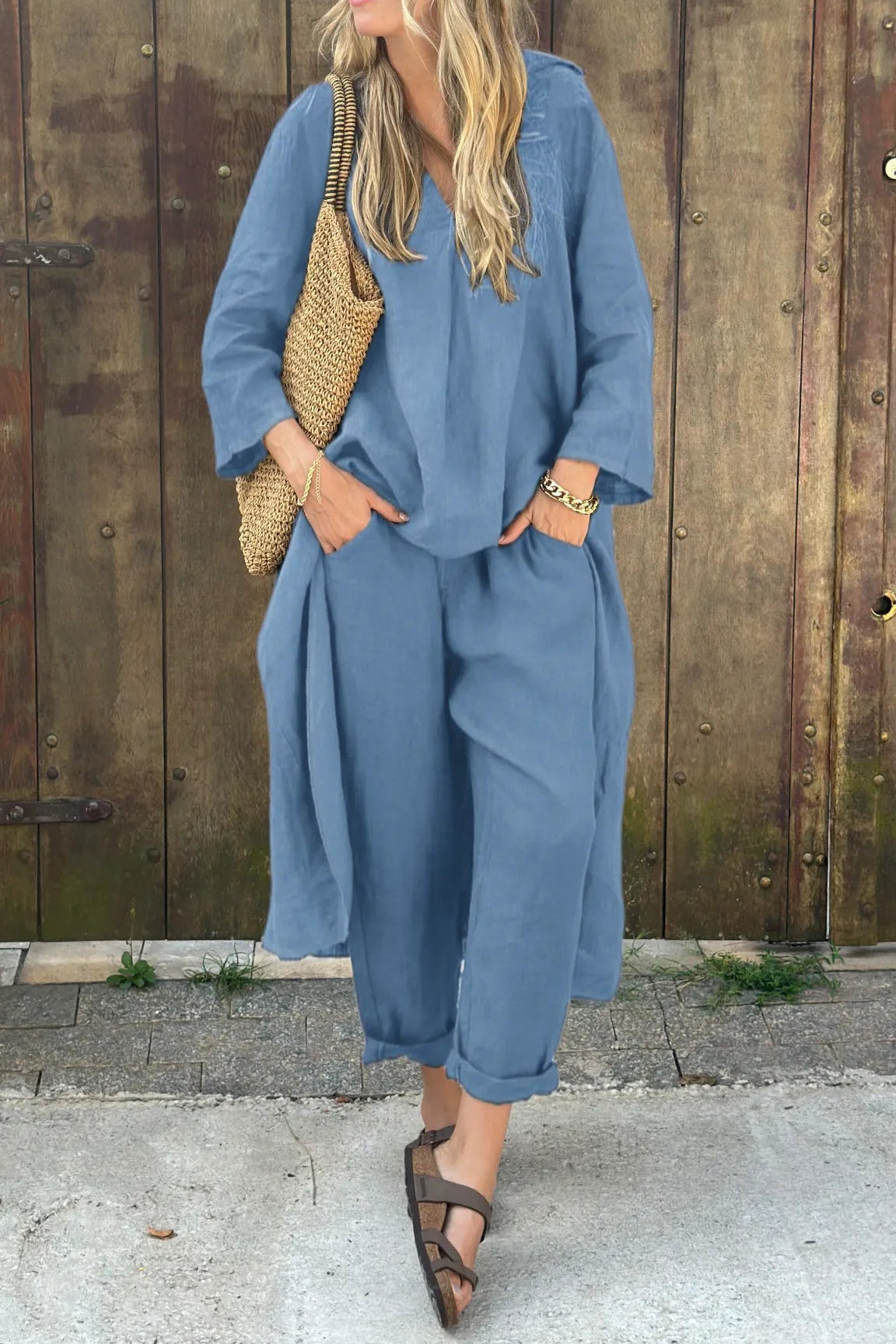 Two Piece Set | Women's Linen Tara Murphy