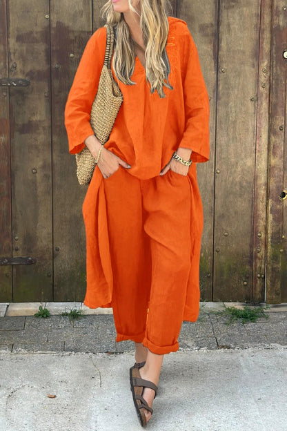 Two Piece Set | Women's Linen Tara Murphy