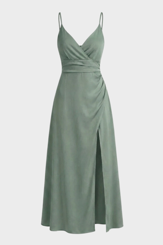 Elegant V-Neck Wedding Guest Formal Maxi Dress — product view 1