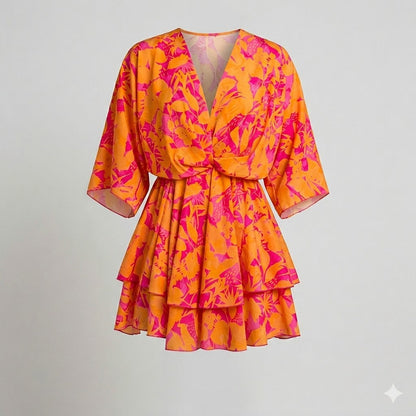 Mini Dress | Women's Floral Ruffle Sofia Bellini