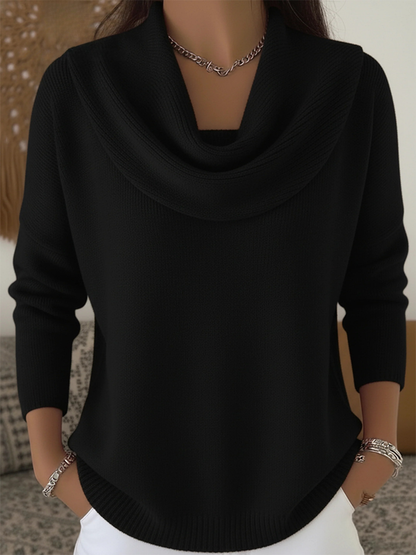 Thea | Cowl-Neck Knit Jumper