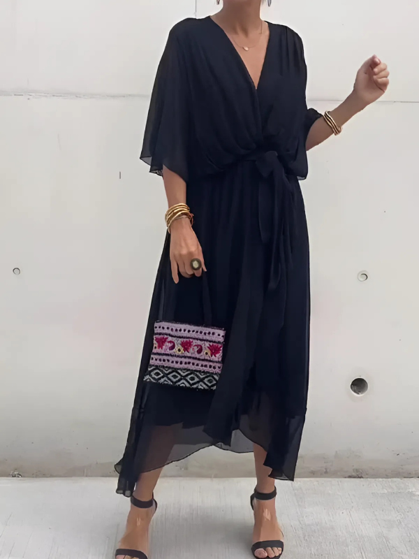 Maxi Dress | Women's Wrap Elegant Seraphina Laurent