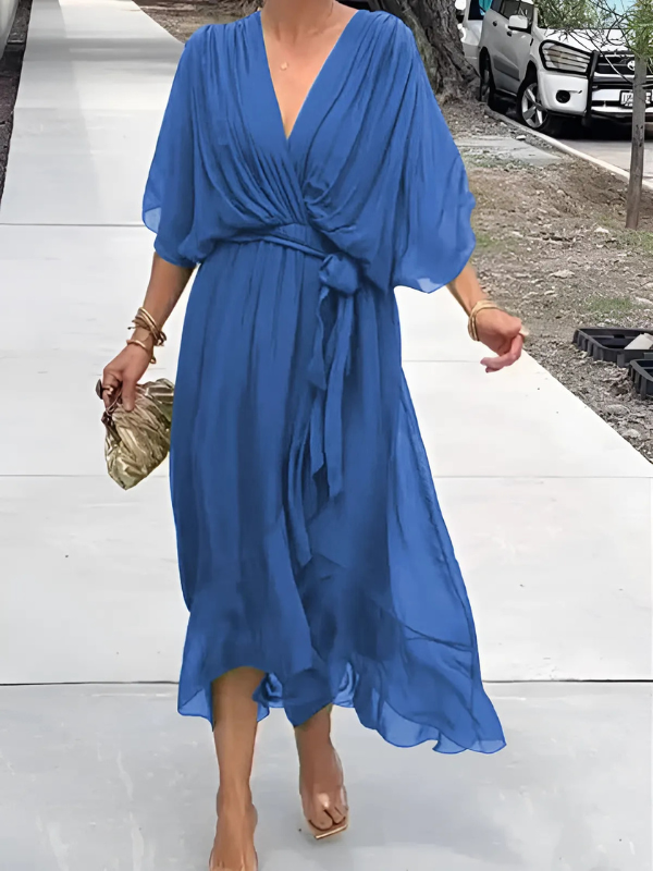Maxi Dress | Women's Wrap Elegant Seraphina Laurent