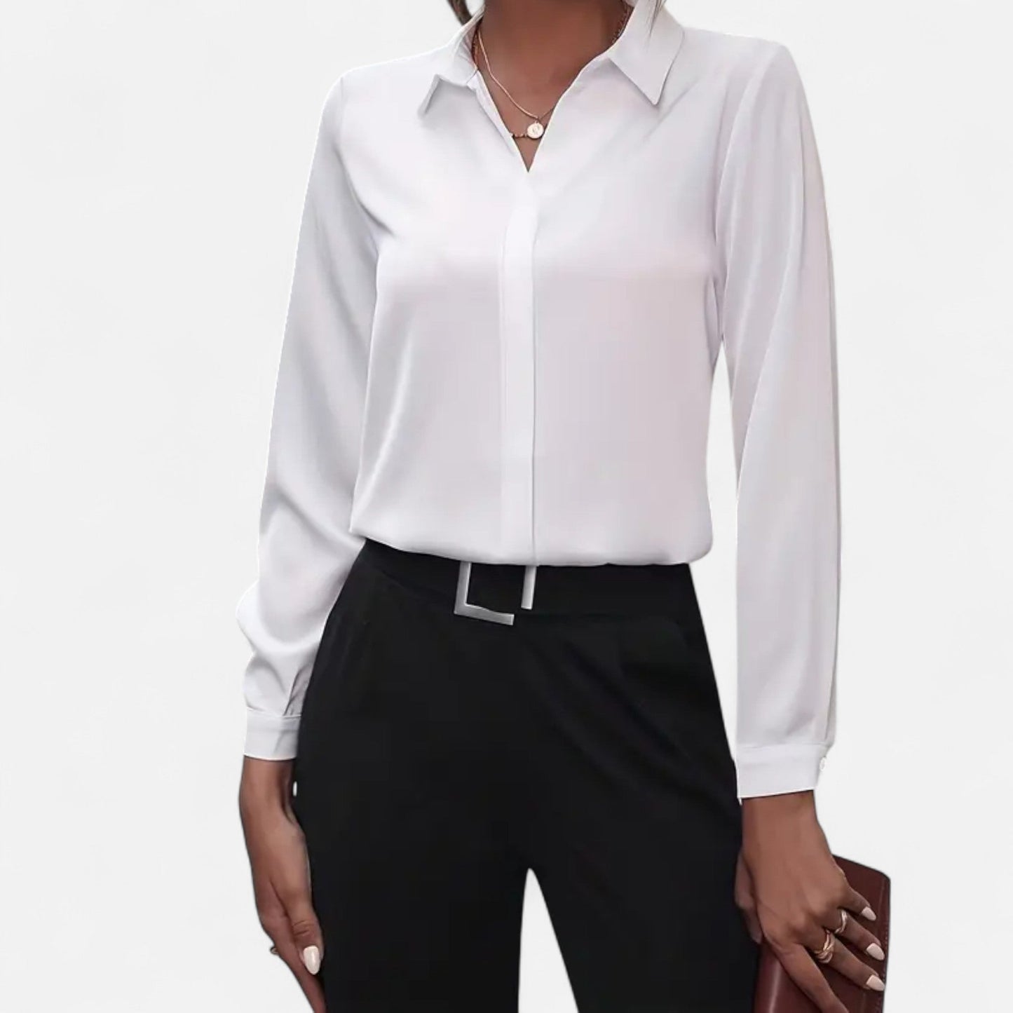 Button Up Shirt | Women's Denim Elegant Camille Laurent
