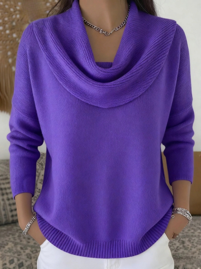 Thea | Cowl-Neck Knit Jumper