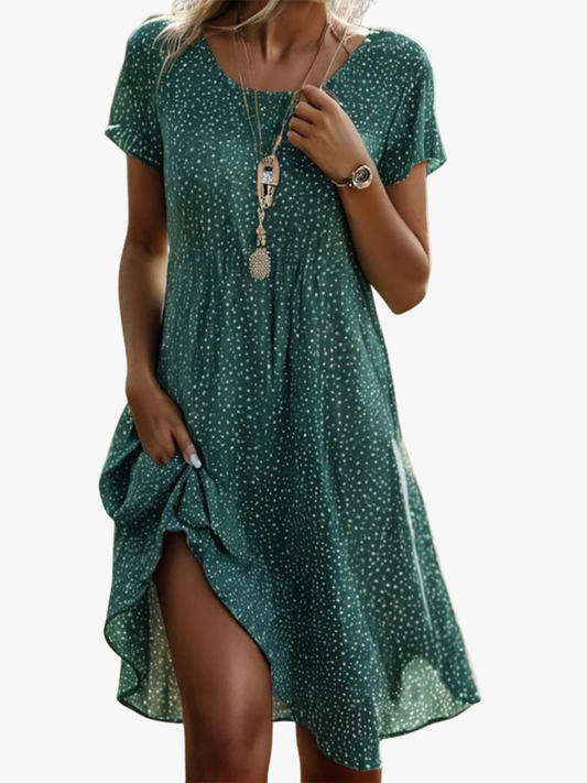 Breezy Women's V-Neck Summer Midi Dress — product view 1