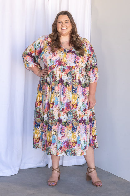 Effortless Women's Floral Midi Dress — product view 6