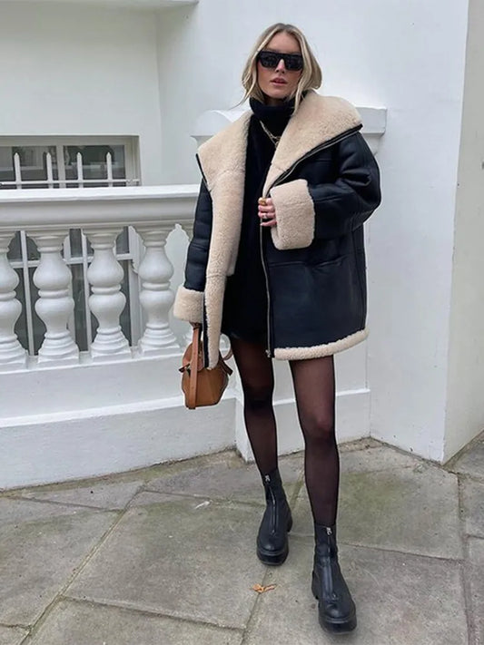 Oslo | Women's Oversized Faux Shearling Jacket