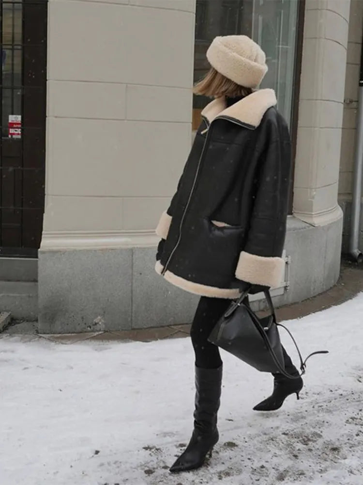 Oslo | Women's Oversized Faux Shearling Jacket
