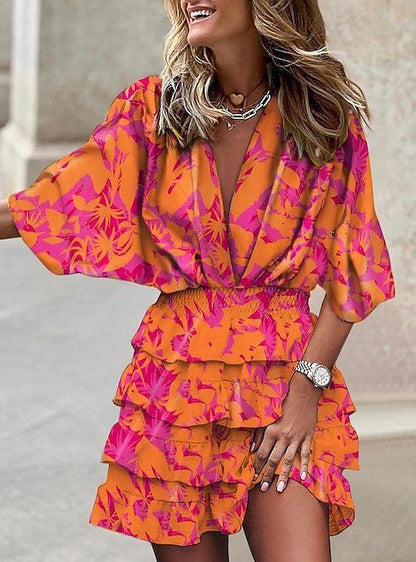 Mini Dress | Women's Floral Ruffle Sofia Bellini