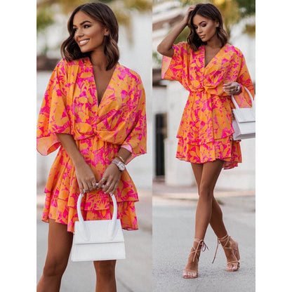 Mini Dress | Women's Floral Ruffle Sofia Bellini