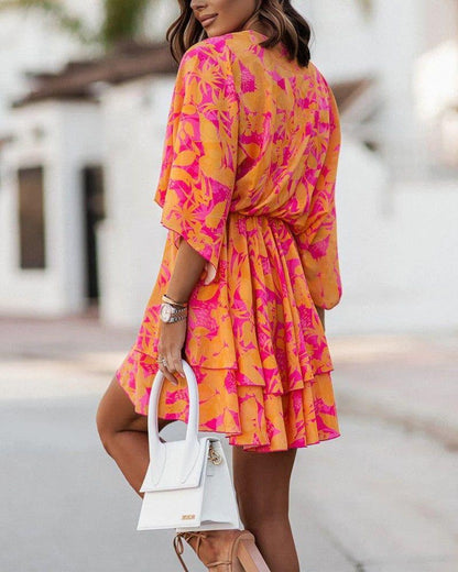 Mini Dress | Women's Floral Ruffle Sofia Bellini