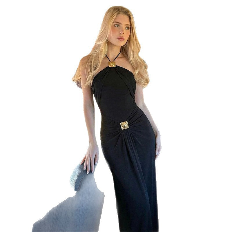 Halter Maxi Dress | Women's Elegant Phoebe