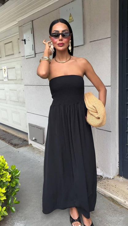 Strapless Maxi Dress | Women's Elegant Emma