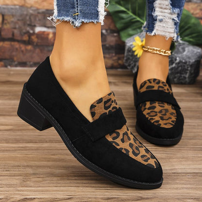 Loafers | Women's Suede Leopard Print Remy