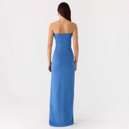 Strapless Maxi Dress | Women's Wrap Elegant