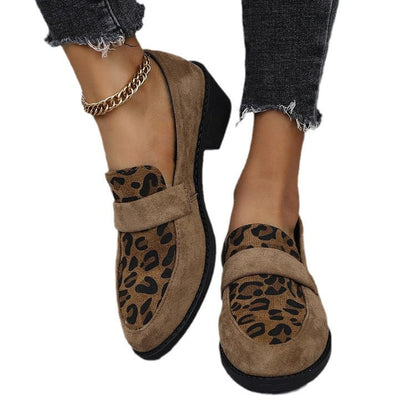 Loafers | Women's Suede Leopard Print Remy