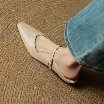 Refined Women's Pointed-Toe Slingback Ballet Flats — product view 3