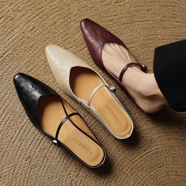 Refined Women's Pointed-Toe Slingback Ballet Flats — product view 16