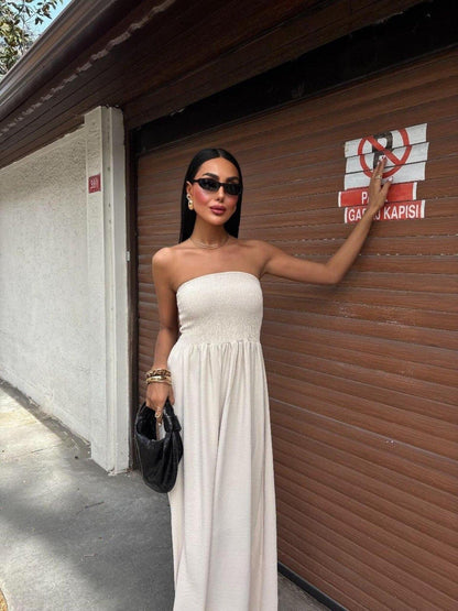 Strapless Maxi Dress | Women's Elegant Emma