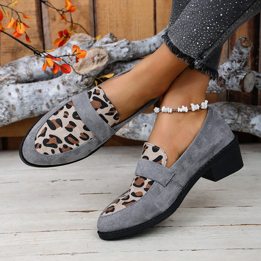 Loafers | Women's Suede Leopard Print Remy