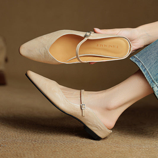 Refined Women's Pointed-Toe Slingback Ballet Flats — product view 2