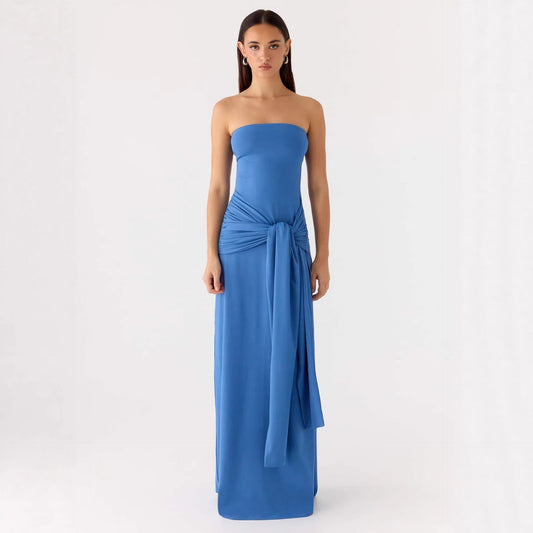 Strapless Maxi Dress | Women's Wrap Elegant