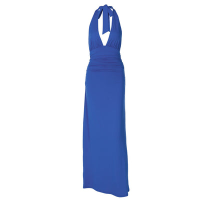 Halter Maxi Dress | Women's Draped Elegant