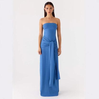 Strapless Maxi Dress | Women's Wrap Elegant