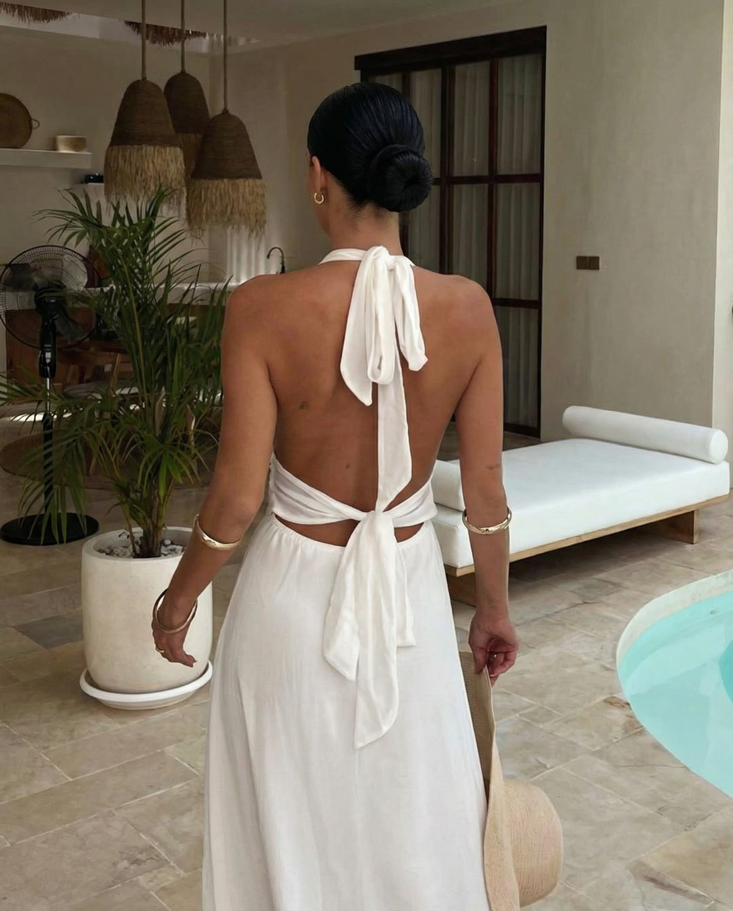 Halter Maxi Dress | Women's Elegant Isabella Romano