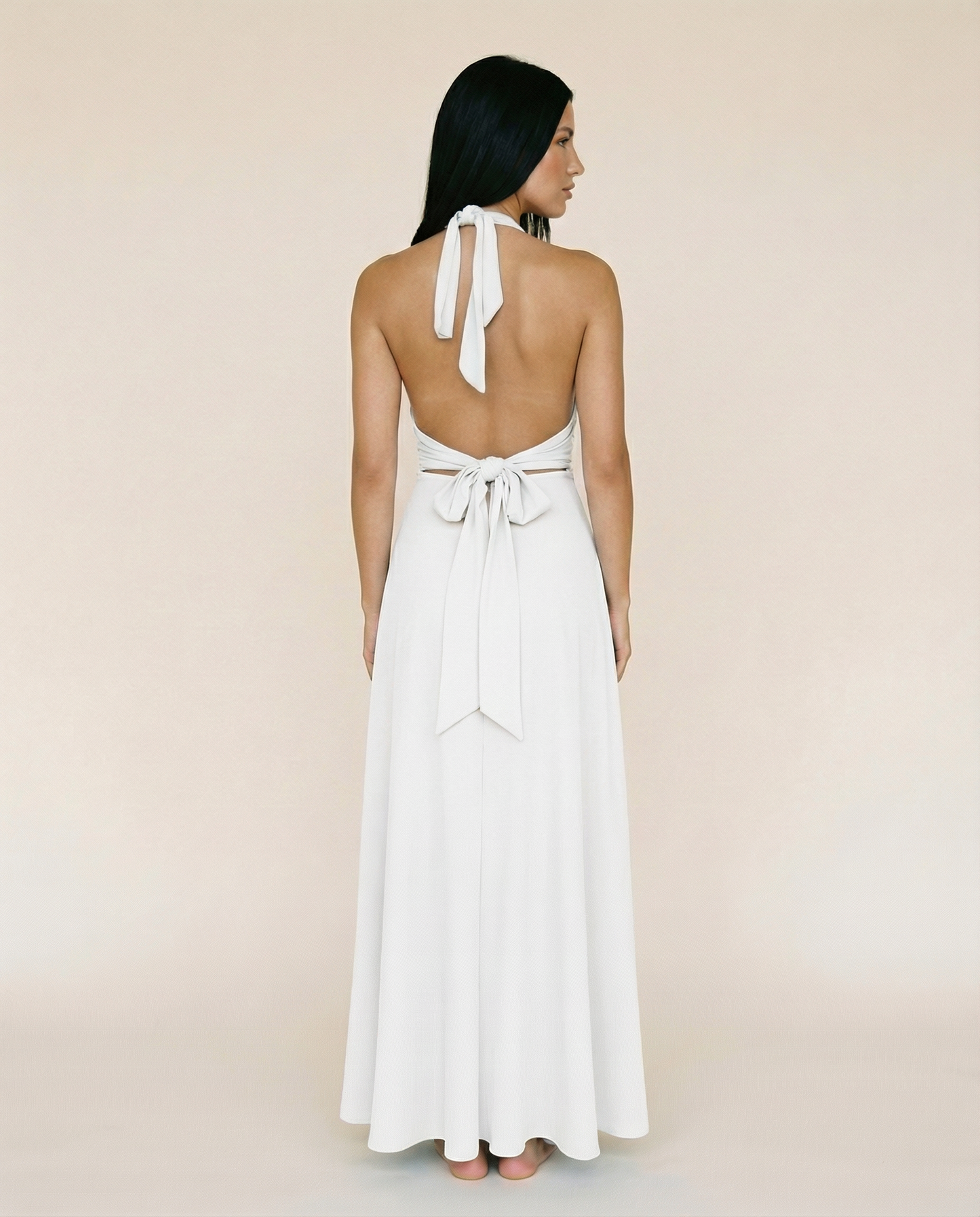 Halter Maxi Dress | Women's Elegant Isabella Romano