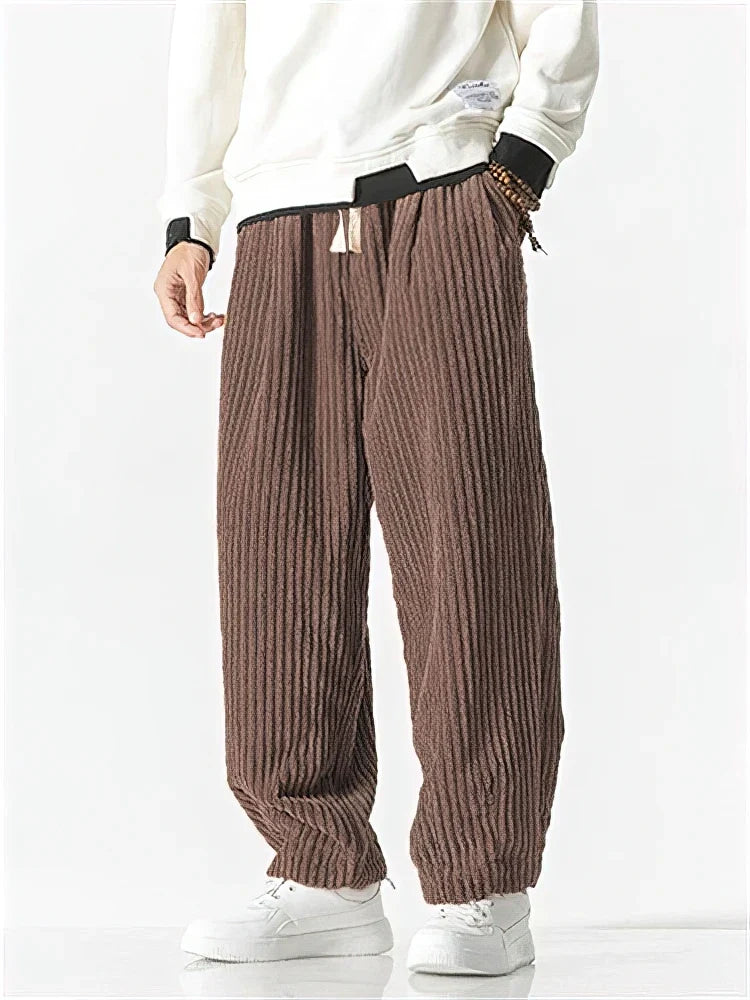 Callum - Relaxed-Fit Corduroy Trousers - product view 3 - Sela Look