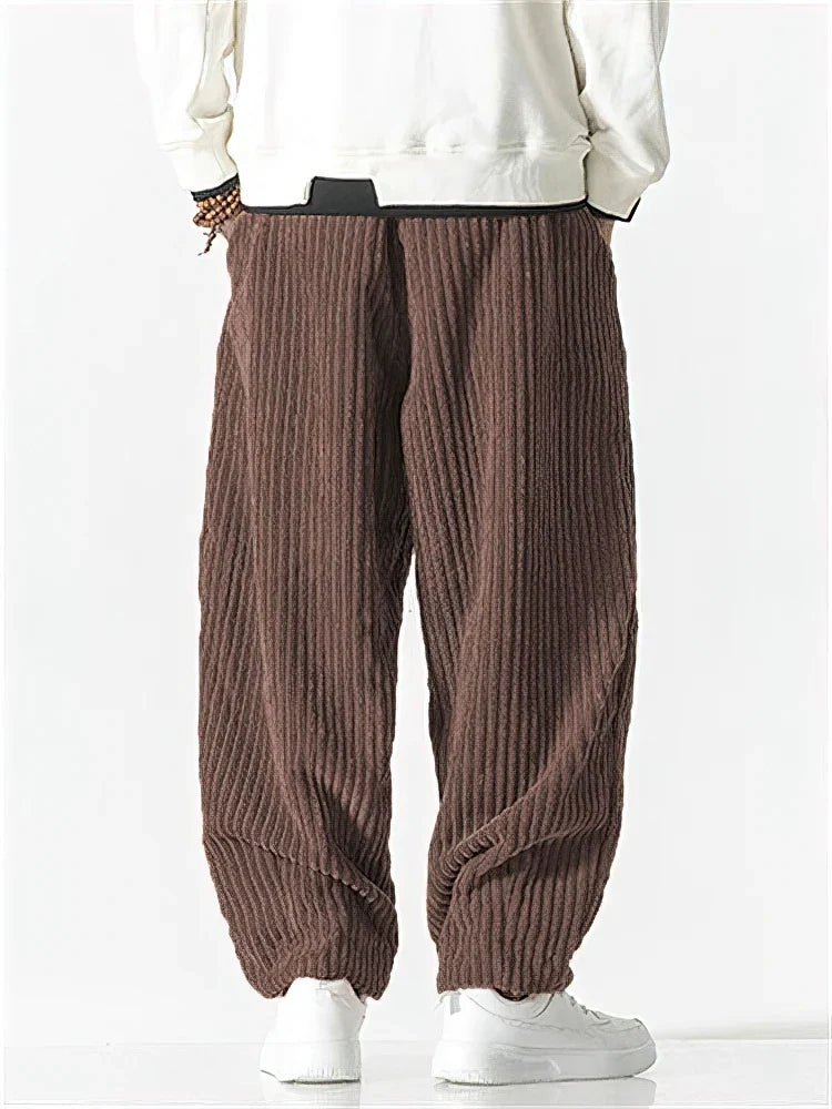 Callum - Relaxed-Fit Corduroy Trousers - product view 4 - Sela Look