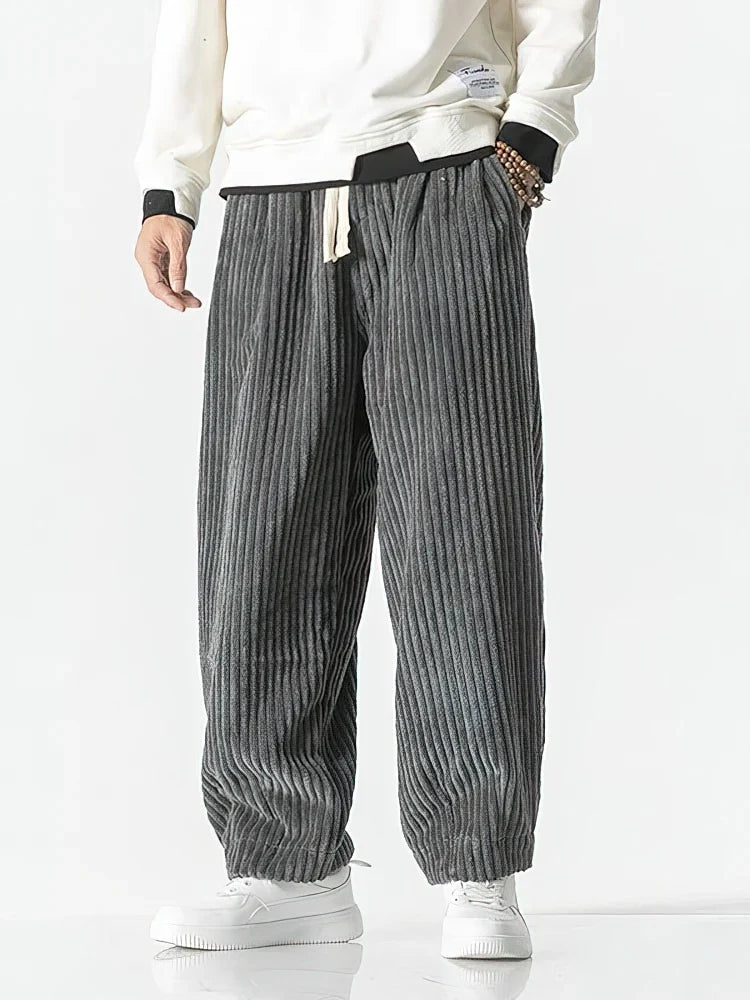 Callum - Relaxed-Fit Corduroy Trousers - product view 1 - Sela Look