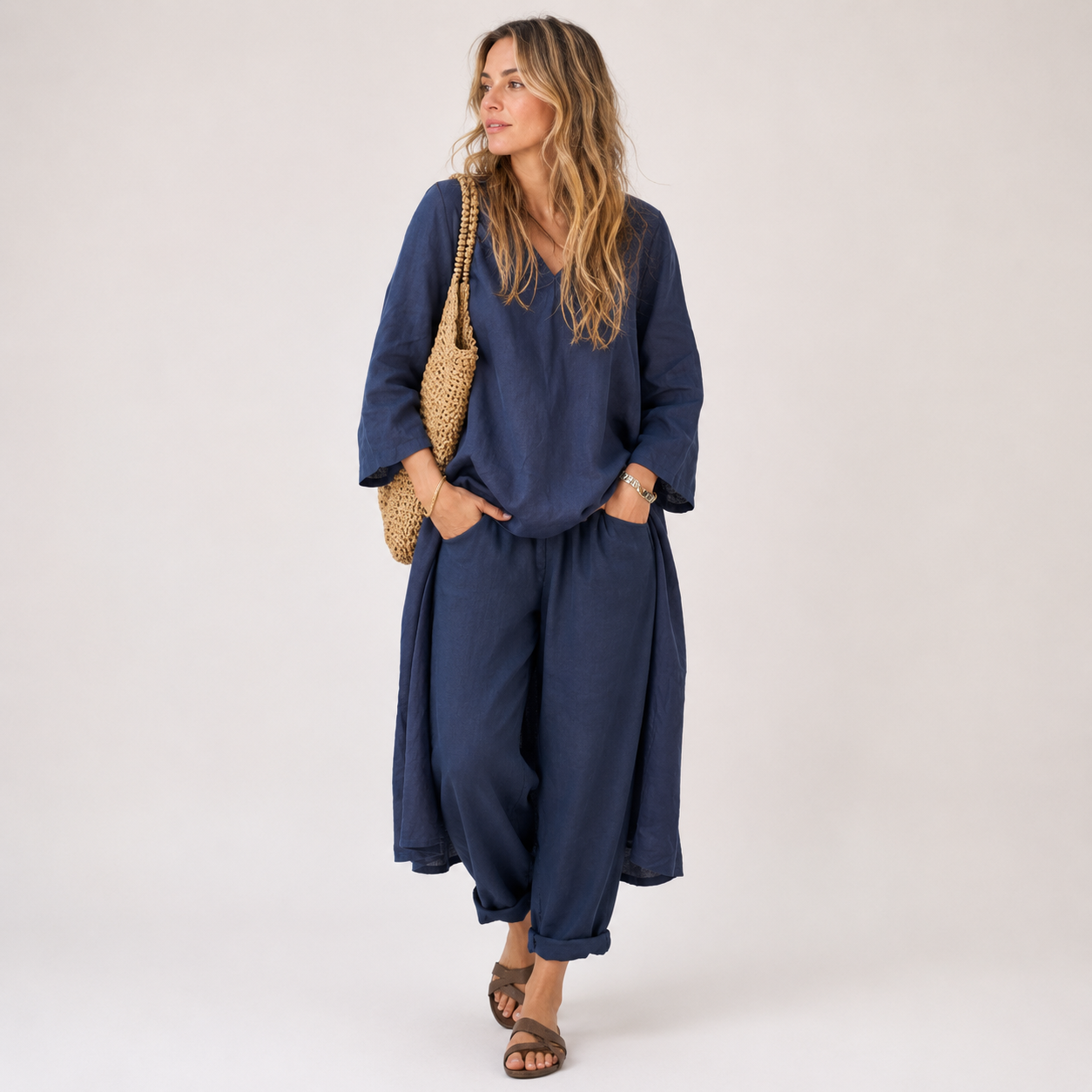 Two Piece Set | Women's Linen Tara Murphy
