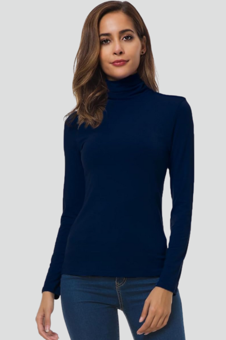 Lyra | Turtleneck Long-Sleeve Knit Sweater