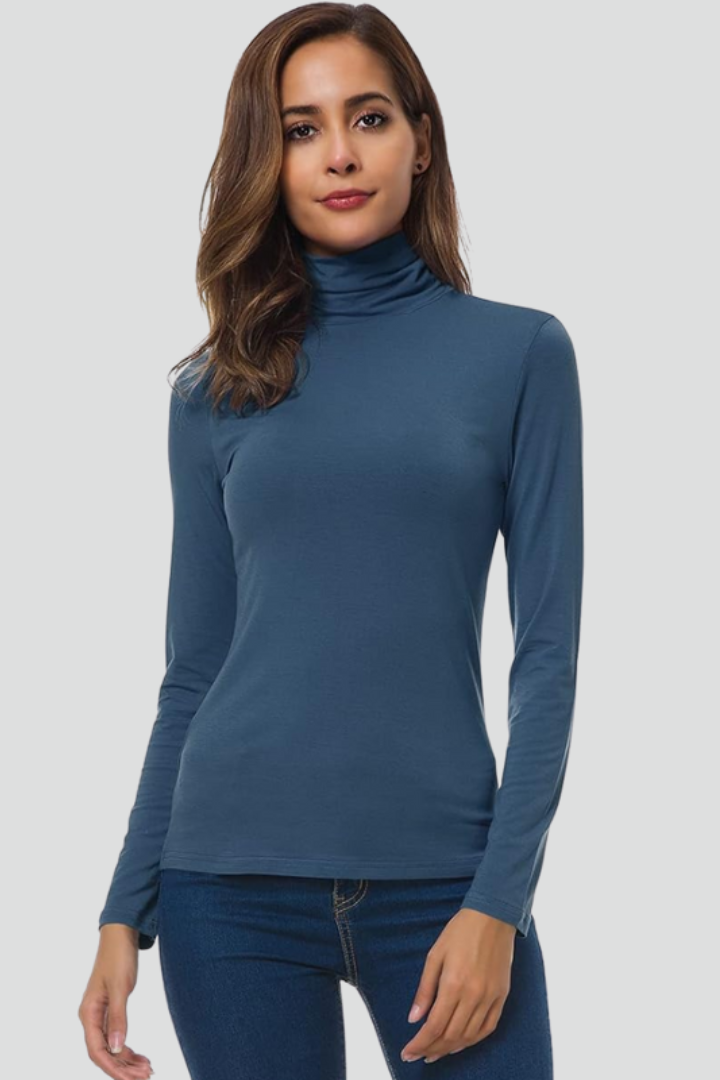 Lyra | Turtleneck Long-Sleeve Knit Sweater
