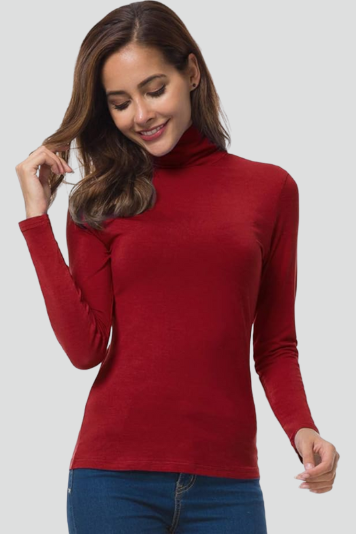Lyra | Turtleneck Long-Sleeve Knit Sweater