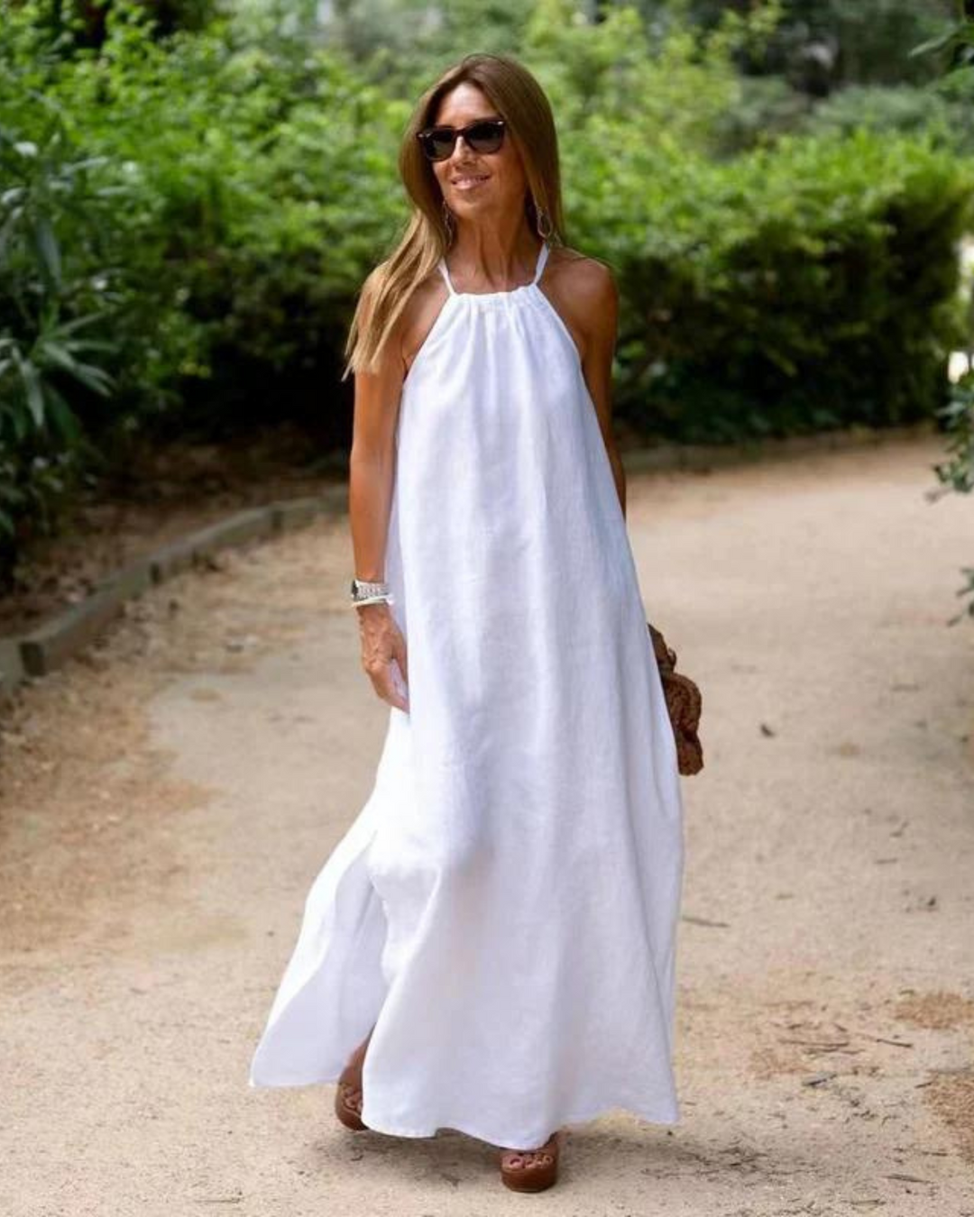 Halter Maxi Dress | Women's Sleeveless Casual