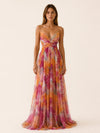 Chloe | Women's Floral V-Neck Wedding Guest Maxi Dress – product image 1
