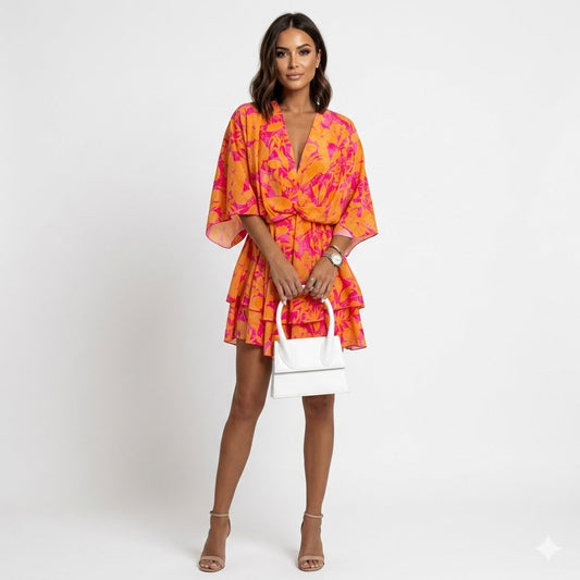 Mini Dress | Women's Floral Ruffle Sofia Bellini