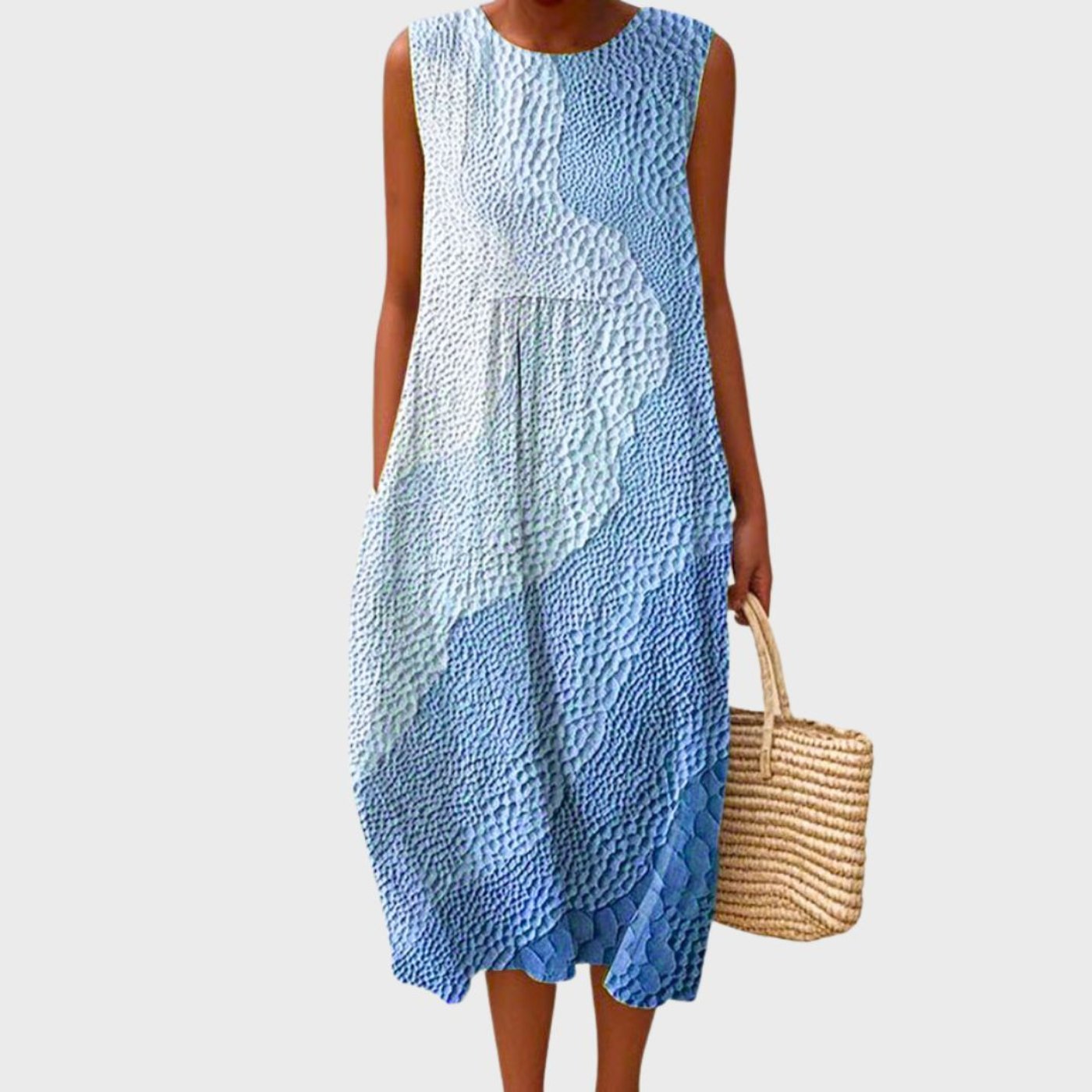 Emma | Women's Sleeveless Tiered Midi Dress – product image 3