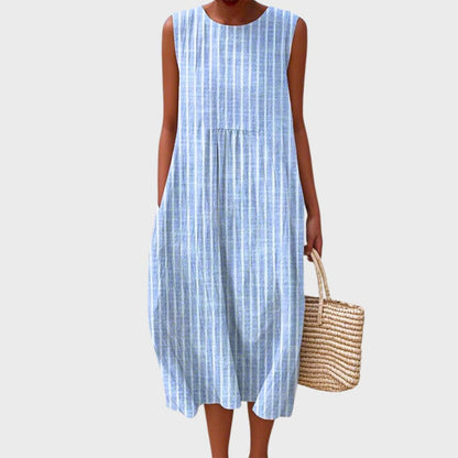 Emma | Women's Sleeveless Tiered Midi Dress – product image 4