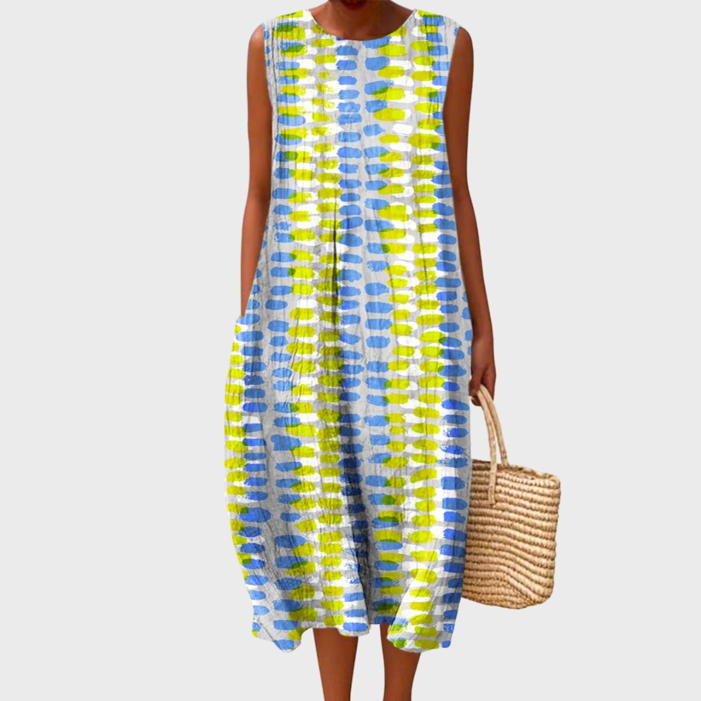 Emma | Women's Sleeveless Tiered Midi Dress – product image 5