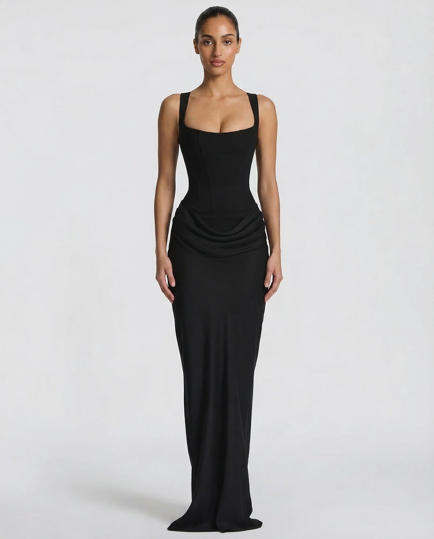 Glamorous Fitted Formal Evening Maxi Dress — product view 12